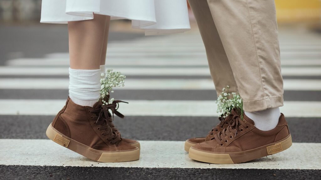 Confident couple enjoying nature, embracing the childfree lifestyle with freedom and joy